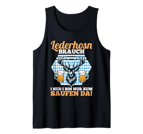 Herren Lederhosn Hirsch Oktoberfest Tank Top Herren Lederhosn Hirsch Oktoberfest Tank Top von Bayrisches Volksfest Oktoberfest