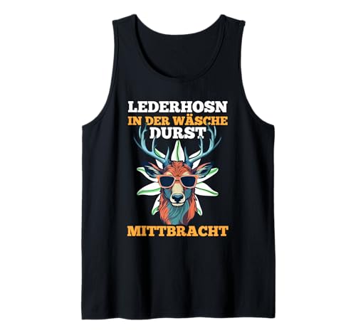 Herren Lederhosn Hirsch Oktoberfest Tank Top Herren Lederhosn Hirsch Oktoberfest Tank Top von Bayrisches Volksfest Oktoberfest