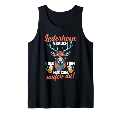 Herren Lederhosn Hirsch Oktoberfest Tank Top Herren Lederhosn Hirsch Oktoberfest Tank Top von Bayrisches Volksfest Oktoberfest