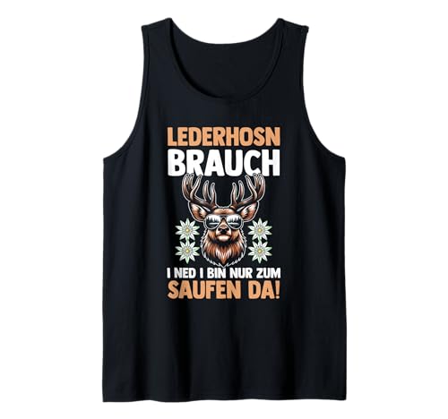 Herren Lederhosn Hirsch Oktoberfest Tank Top Herren Lederhosn Hirsch Oktoberfest Tank Top von Bayrisches Volksfest Oktoberfest