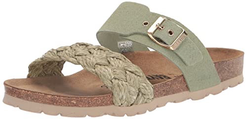 BAYTON Damen Carina Sandalen mit Zwei Riemen, Grün, 41.5 EU von Bayton