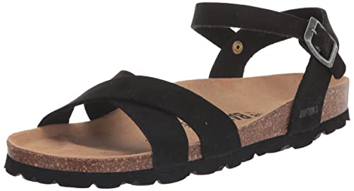 Bayton Damen Multistrap Sandale mit Mehreren Riemen, Schwarz, 40 EU von Bayton