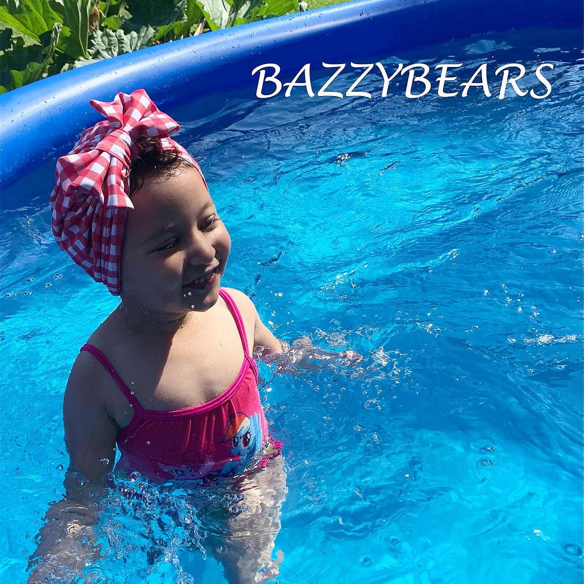 Baby Badeturban Mütze, Bademütze, Badeanzug, Mädchen Schwimmen Turban von BazzyBears