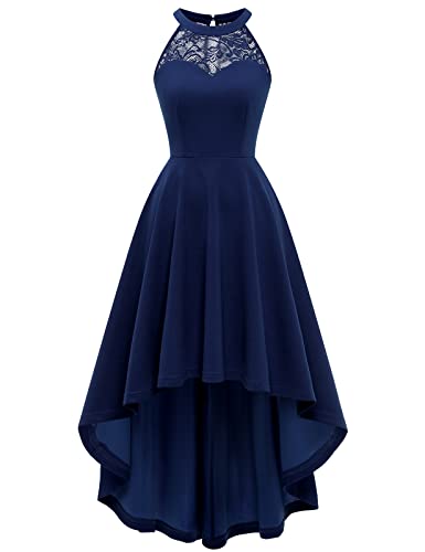 Bbonlinedress festliches Kleid Damen Ballkleid lang Abendkleider elegant für Hochzeit Sommerkleid Neckholder High Low Cocktailkleid Brautkleid -1Navy S Bbonlinedress festliches Kleid Damen Ballkleid lang Abendkleider elegant für Hochzeit Sommerkleid Neckholder High Low Cocktailkleid Brautkleid -1Navy S von Bbonlinedress