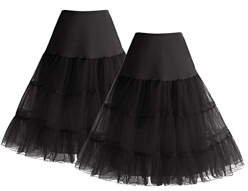 Bbonlinedress Petticoat Rock Reifrock Unterrock Petticoat Underskirt Crinoline für Rockabilly Kleid Black+Black L Bbonlinedress Petticoat Rock Reifrock Unterrock Petticoat Underskirt Crinoline für Rockabilly Kleid Black+Black L von Bbonlinedress