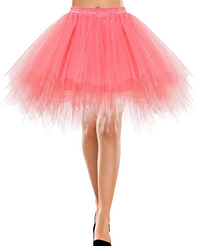 Bbonlinedress Rock Winter a Linie Tüll Petticoat Unterrock Winter lang Petticoat Reifrock Winter pink Crinoline Petticoat rot Retro Tutu Ballet TüllRock Winter Crinoline Cosplay Coral XL Bbonlinedress Rock Winter a Linie Tüll Petticoat Unterrock Winter lang Petticoat Reifrock Winter pink Crinoline Petticoat rot Retro Tutu Ballet TüllRock Winter Crinoline Cosplay Coral XL von Bbonlinedress