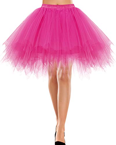 Bbonlinedress Rock a Linie Tüll Petticoat Unterrock lang Petticoat Reifrock pink Crinoline Petticoat rot Retro Tutu Ballet Tüllrock Crinoline Cosplay Fuschia L Bbonlinedress Rock a Linie Tüll Petticoat Unterrock lang Petticoat Reifrock pink Crinoline Petticoat rot Retro Tutu Ballet Tüllrock Crinoline Cosplay Fuschia L von Bbonlinedress