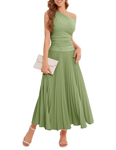 Bbonlinedress Sommerkleid Damen maxilang Abendkleider elegant Schulterfrei Freizeitkleider Casual Strandkleid Party Cocktail Brautjunferkleid Bean Green M Bbonlinedress Sommerkleid Damen maxilang Abendkleider elegant Schulterfrei Freizeitkleider Casual Strandkleid Party Cocktail Brautjunferkleid Bean Green M von Bbonlinedress