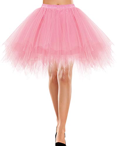 Tutu Ballet Tüllrock Crinoline Cosplay Rock Vintage Kinder petticoatRetro Tutu Ballet Tüllrock Crinoline Karneval kostüme Cosplay Rock Rockabilly Tanz Ballett Light Coral L von Bbonlinedress