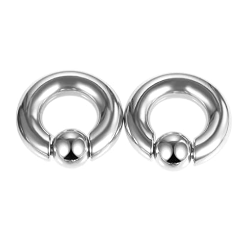 Bcughia Edelstahl Tunnel Ohr 3mm Tunnel Ohr Damen Reifen mit Runde Ball Tunnel Set, 2 Stück von Bcughia