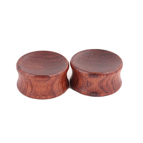 Bcughia Holz Flesh Tunnel 14mm Ohrringe Plugs Männer Rund Form Tunnel Ohrringe Set, 2 Stück Bcughia Holz Flesh Tunnel 14mm Ohrringe Plugs Männer Rund Form Tunnel Ohrringe Set, 2 Stück von Bcughia