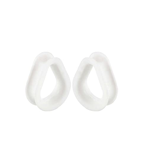 Bcughia Piercing Tunnel Silikon 30mm Ohr Plug Männer Weiß Träne Form Ohr Plug Set, 2 Stück von Bcughia