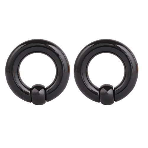 Bcughia Tunnel 10mm Acryl Ohr Plug Damen Reifen mit Ball Tunnel Ohrringe Set, 2 Stück von Bcughia