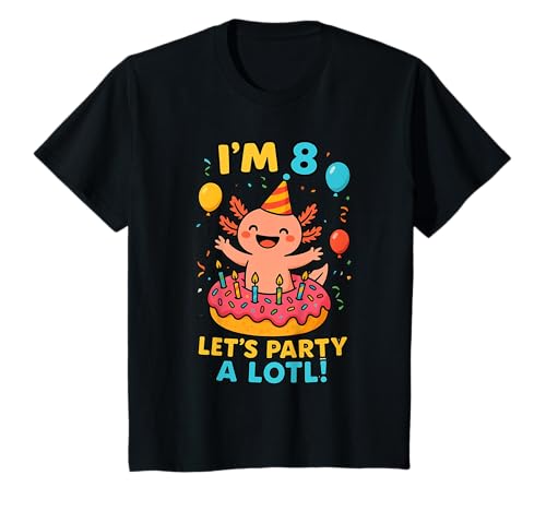 Kinder I'm 8 bday Axolotl party cute 8th Birthday Kids Axolotl T-Shirt Kinder I'm 8 bday Axolotl party cute 8th Birthday Kids Axolotl T-Shirt von Bday Axolotl Matching Family Set Birthday Tees