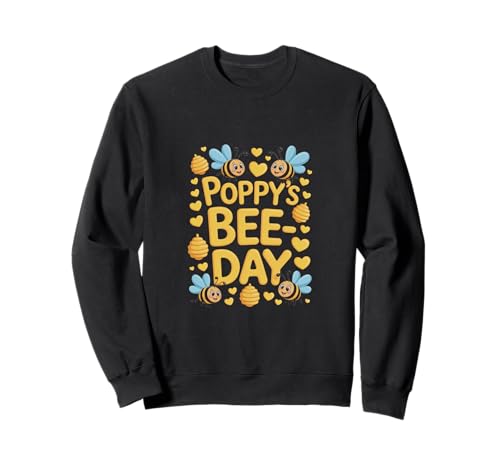Mohn des Bienentages Mädchen Geburtstagsfeier Sweatshirt von Bday Party Family Matching Bienentag