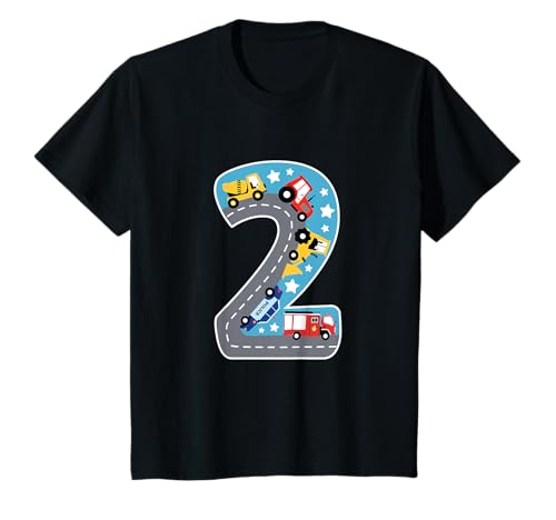 Geburtstagsshirt 2 Jahre Auto Fahrzeuge 2. Geburtstag Jungen T-Shirt von Bday24 Auto Fahrzeuge 2. Geburtstag T-Shirts