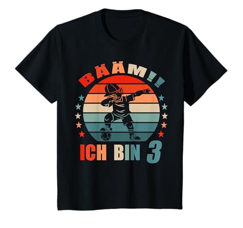 Kinder 3.Geburtstag Junge Fussball Fussballer Ich bin 3 Jahre T-Shirt Kinder 3.Geburtstag Junge Fussball Fussballer Ich bin 3 Jahre T-Shirt von Bday24