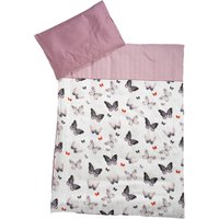 Be Be 's Collection Bettwäsche Butterfly bunt 100 x 135 cm von Be Be&#039s Collection