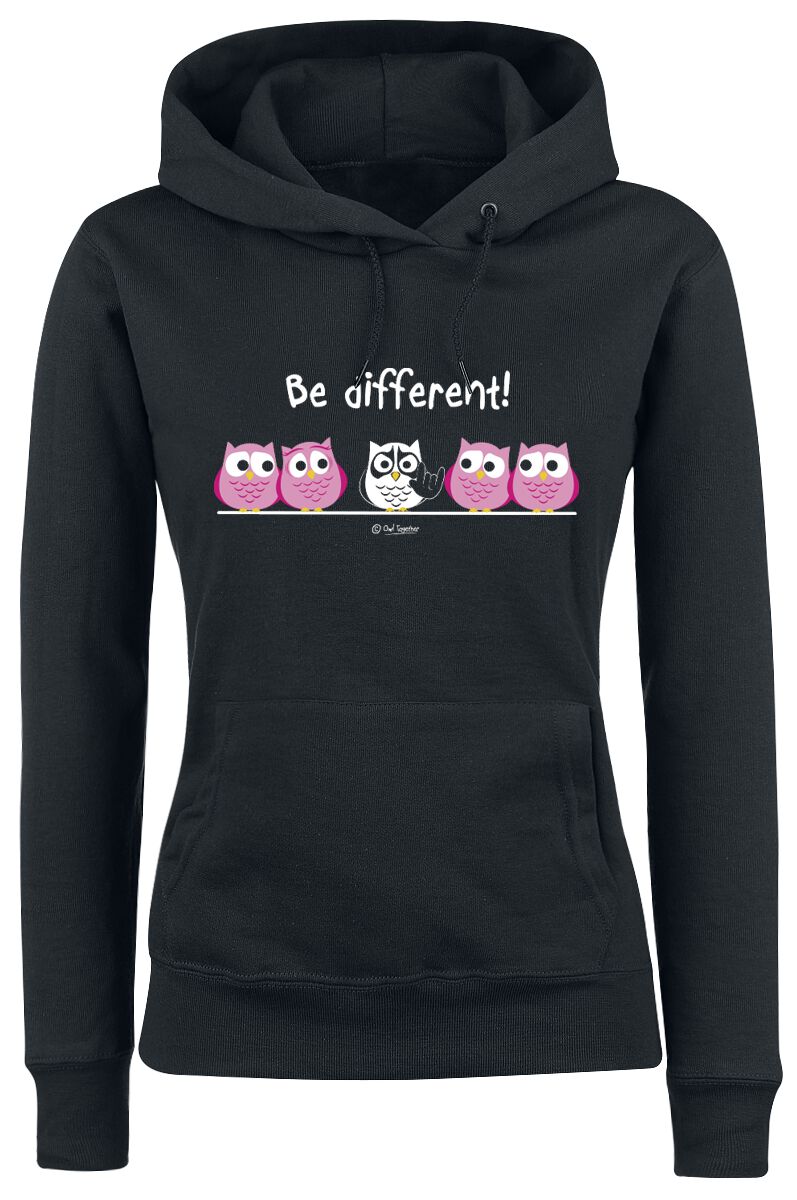 Be Different! Kapuzenpullover - Be Different! - Metal - S bis XXL - für Damen - Größe M - schwarz von Be Different!