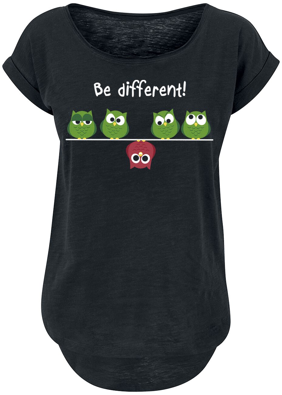 Be Different! T-Shirt - XS bis 5XL - für Damen - Größe 3XL - schwarz von Be Different!