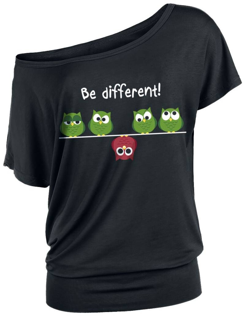 Be Different! T-Shirt - XS bis 5XL - für Damen - Größe L - schwarz von Be Different!