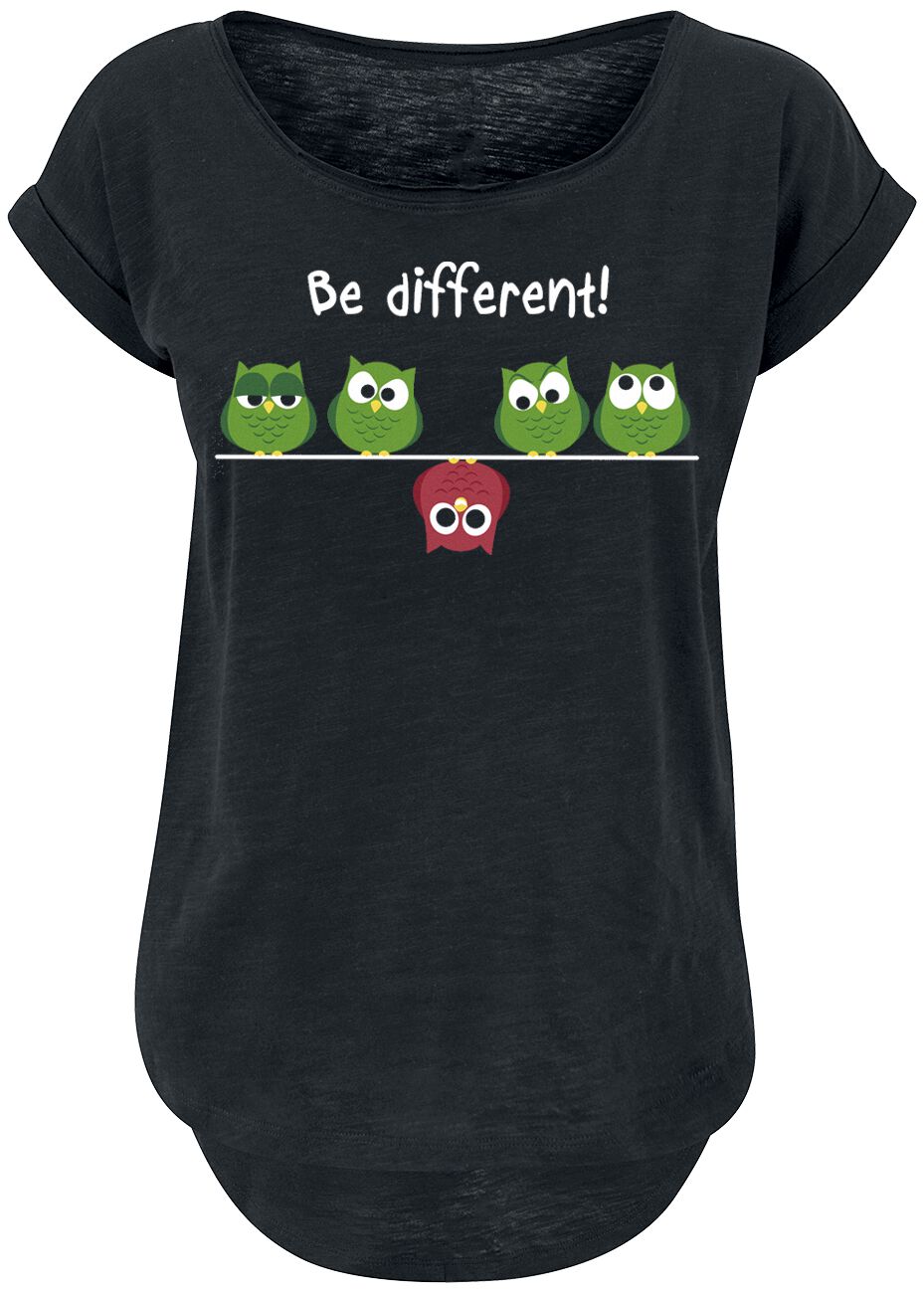 Be Different! T-Shirt - XS bis 5XL - für Damen - Größe M - schwarz von Be Different!