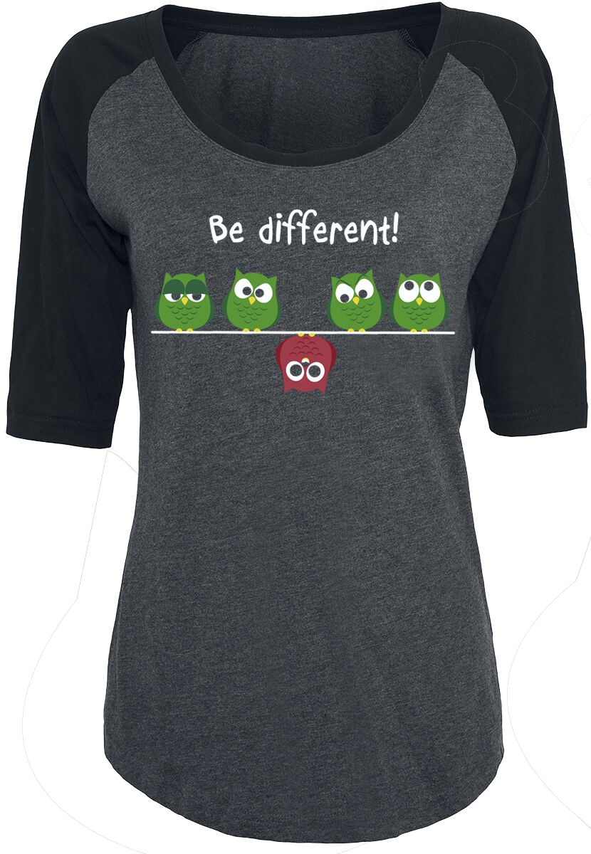 Be Different!  T-Shirt schwarz grau in 4XL von Be Different!