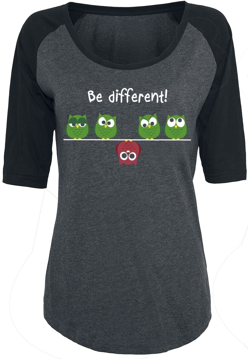 Be Different!  T-Shirt schwarz grau in L von Be Different!