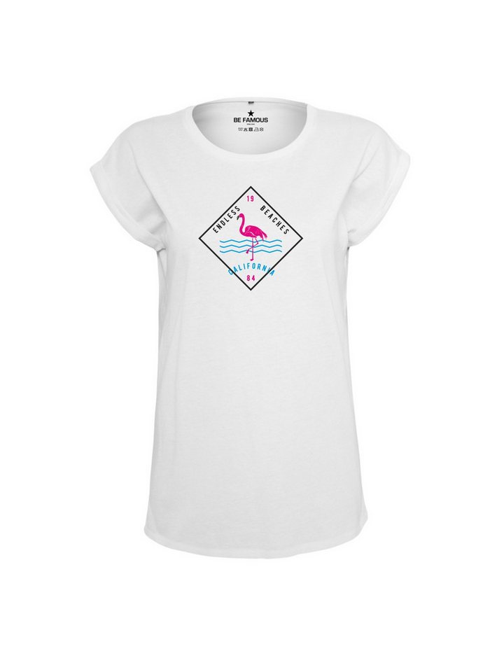 Be Famous Print-Shirt Classic Roll Up D-ENBE (1-tlg., keine) von Be Famous