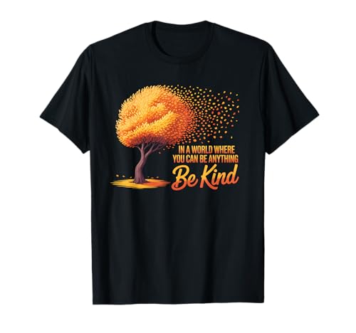 Be Kind Fall Autumn Retro Pumpkin Kindness Vibes T-Shirt von Be Kind Fall Autumn