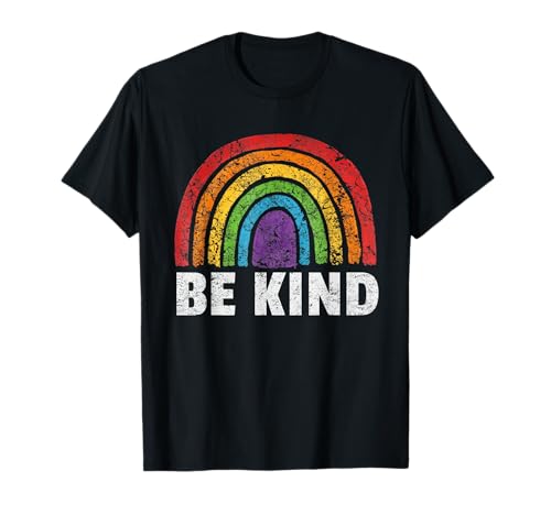 Be Kind Retro Proud Ally Regenbogen-Flagge Gay Queer Pride LGBT T-Shirt Be Kind Retro Proud Ally Regenbogen-Flagge Gay Queer Pride LGBT T-Shirt von Be Kind LGBTQ Pride Month Rainbow Apparel By Mj