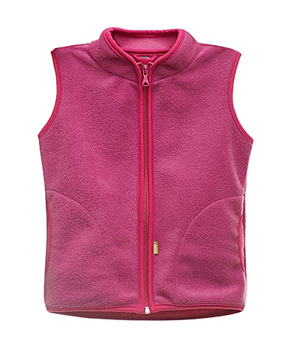 Be Mama - Maternity & Baby wear Kinder Mädchen Fleece Weste WINDY aus superweichem Fleece, rosa-violett, Gr. 110/116 von Be Mama - Maternity & Baby wear