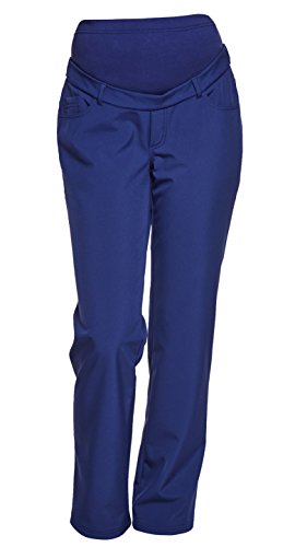 Be! Mama Sofsthellumstandshose, Outdoorhose Damen, (Wassersäule: 10.000 mm), Modell: Alpine, S - XXL (Dunkelblau, L) von Be Mama - Maternity & Baby wear