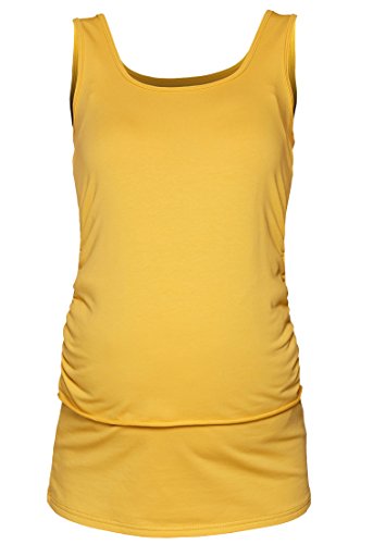 Be! Mama Still-Shirt, Still-TOP, Umstandstop, Schwangerschaftsshirt, Modell: Simple, gelb-Sun, Größe XL von Be Mama - Maternity & Baby wear