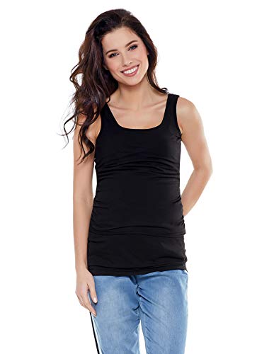 Be! Mama Still-Shirt, Still-TOP, Umstandstop, Schwangerschaftsshirt, Modell: Simple, schwarz, Größe XL von Be Mama - Maternity & Baby wear