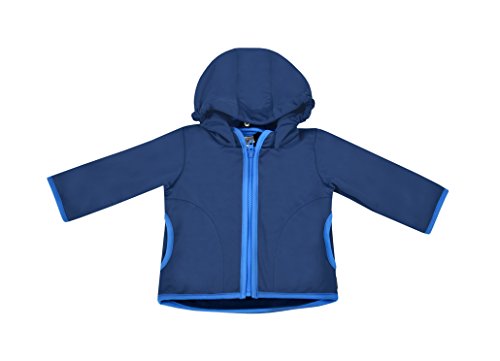 be! Baby/Kinder Softshell Jacke mit Leichter Fleece-Schicht innen, Wassersäule: 10.000 mm, Gr. 80/86, dunkelblau von Be! Mama