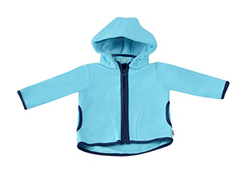 be! Baby/Kinder Softshell Jacke mit Leichter Fleece-Schicht innen, Wassersäule: 10.000 mm, Gr. 92/98, türkis von Be! Mama