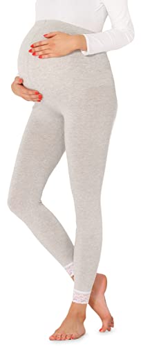 Be Mammy Damen 7/8 Umstandsleggings BE20-262(Melange,3XL) von Be Mammy