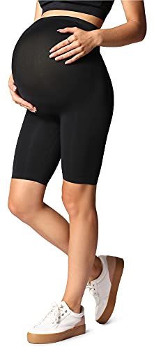 Be Mammy Kurze Umstandsleggings BE-1124 (Schwarz, L-XL) von Be Mammy