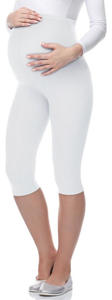 Be Mammy Umstandsleggings Damen 3/4 Capri Leggings Schwangerschafts Hosen BE-03 (1-tlg) blickdicht, aus Viskose von Be Mammy