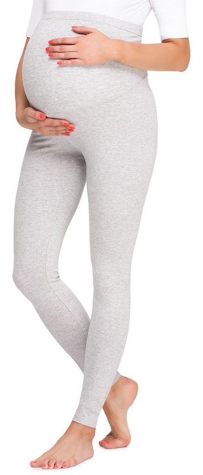 Be Mammy Umstandsleggings Damen Lange Umstandsleggings BE20-257 (1-tlg) elastischer Bund von Be Mammy