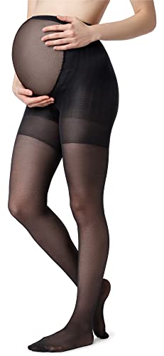 Be Mammy Umstandsstrumpfhose 40 DEN BE-1119 (Schwarz, L) von Be Mammy