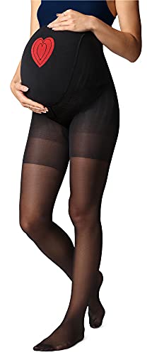 Be Mammy Umstandsstrumpfhose 40 DEN BE-1121 (Schwarz, M) von Be Mammy