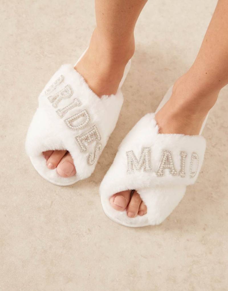 Be Mine - Bridesmaids - Hausschuhe in Elfenbein-Weiß von Be Mine