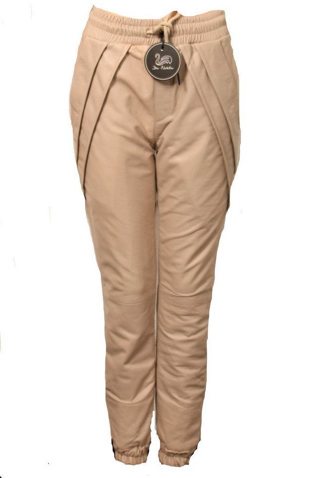 Be Noble Lederhose Edelstyle beige Schicke bequeme Lederhose in beige von Be Noble