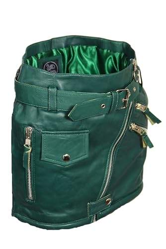 Be Noble Lederrock als kurzer Minirock in ECHT Leder in grün (DE/NL/SE/PL, Alphanumerisch, L, Regular, Regular, grün) von Be Noble