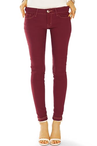 BE STYLED Stoffhose, Low Waist, Slim, Enge Hüfthose, bequem, Röhrenhose, Stretch - Damen - j53L (M) von BE STYLED