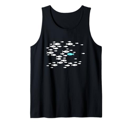 Fische Schwimmen gegen die Strömung im Meer Tees für Männer und Frauen Tank Top von Be different to be unique swim against the current