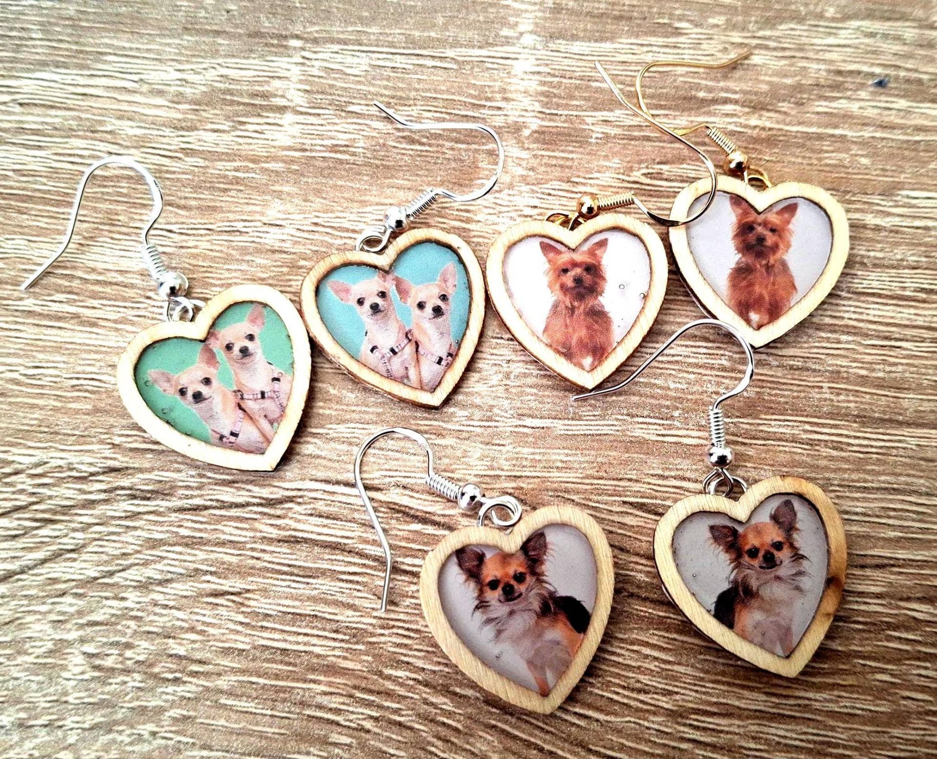 Hunde Ohrringe Hunde Ohrringe von BeARTriceCreARTive