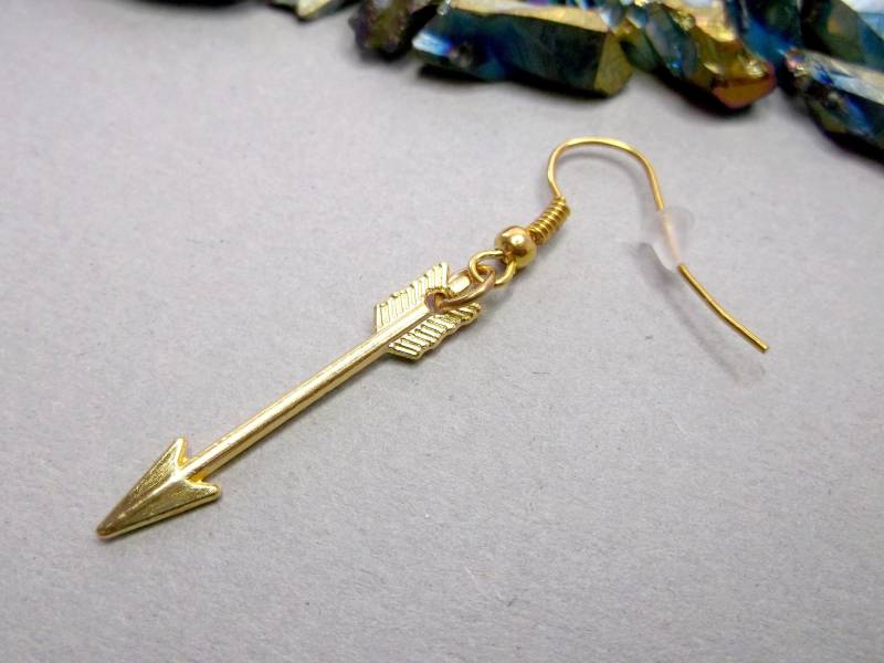 Gold Pfeil Ohrringe Für Männer Gold Pfeil Ohrringe Für Männer von BeAliter